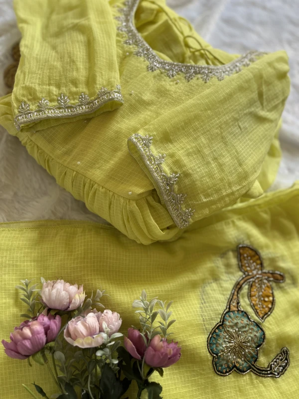 AN183- Kota cotton 2 piece set Top and Duppatta