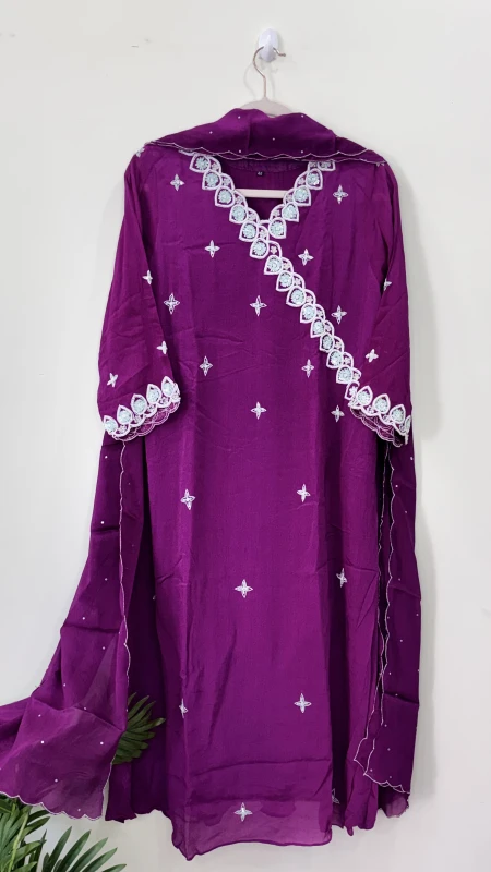 AN120-Premium 3 piece kurti set