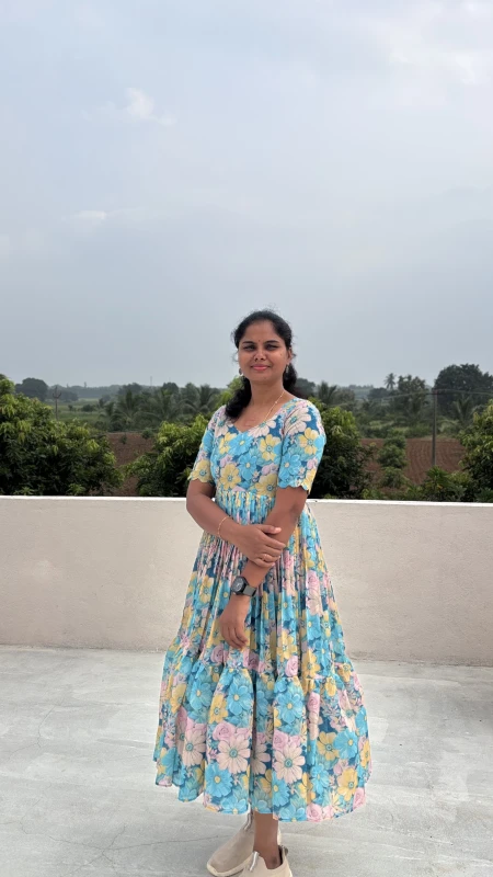 AN176 Mulchenderi pastel color Frock