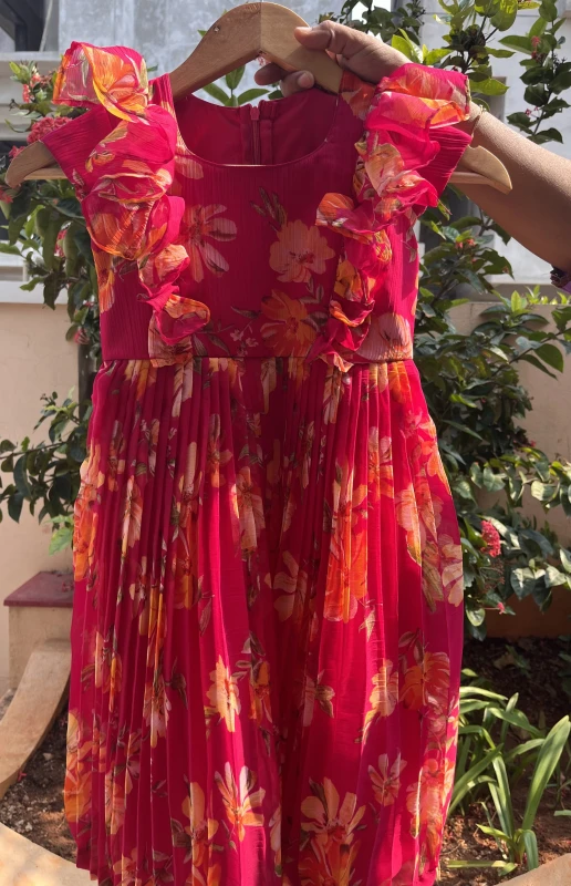 ANSF2-soft Chiffon frock