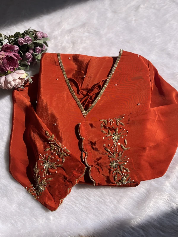 AN188-premium natural crape 3 piece set